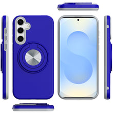 For Samsung S25+/S24+ Case Solid Rugged Shockproof w/ 360 Stand + Tempered Glass