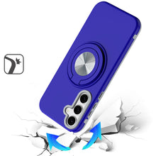 For Samsung S25+/S24+ Case Solid Rugged Magnetic with Ring Stand +Tempered Glass