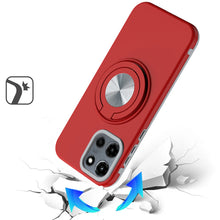 For Moto G Stylus 2025 Solid Rugged Shockproof with 360 Stand + Tempered Glass