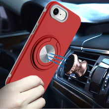 For iPhone 16e Case Solid Rugged Shockproof Cover w/ 360 Stand + Tempered Glass