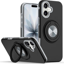 For iPhone 17 Case Solid Rugged Shockproof Cover with 360 Stand + Tempered Glass