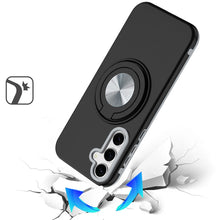 For Samsung S25 FE Case Solid Rugged Shockproof with 360 Stand + Tempered Glass