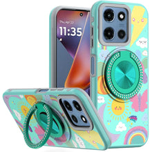For Moto G 2025/2026/G Play 2026 Case Design w/ 360 Bling Stand + Tempered Glass
