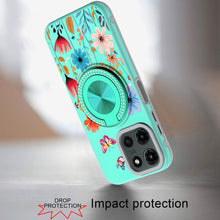 For Motorola Edge 2025 Case Printed Design with Bling 360 Rotating Ring Stand