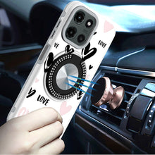 For Motorola Edge 2025 Case Printed Design with Bling 360 Rotating Ring Stand