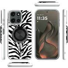 For Motorola Edge 2025 Case Printed Design with Bling 360 Rotating Ring Stand