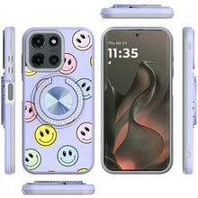 For Motorola Edge 2025 Case Printed Design with Bling 360 Rotating Ring Stand