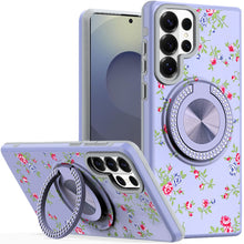 For Samsung S26 Ultra Case Printed Design with Bling 360 Stand + Tempered Glass