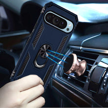 For Google Pixel 9 Pro XL 6.8 inch Case Ring Magnetic Kickstand Hybrid Cover