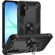 For Samsung A17 5G Case Ring Holder Phone Cover with Kickstand + Tempered Glass