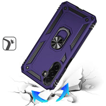 For Samsung A17 5G Case Ring Holder Phone Cover with Kickstand + Tempered Glass