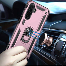 For Samsung A17 5G Case Ring Holder Phone Cover with Kickstand + Tempered Glass