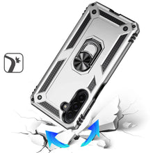 For Samsung A17 5G Case Ring Holder Phone Cover with Kickstand + Tempered Glass