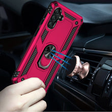 For Samsung A26 5G Case Ring Holder Magnetic Kickstand Hybrid + Tempered Glass