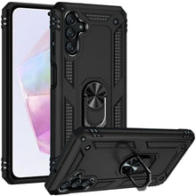 For Samsung A36/A56 Case Ring Holder Magnetic Kickstand Hybrid + Tempered Glass