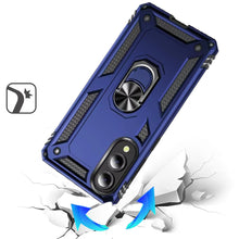 For Samsung S25 Edge Case Ring Magnetic Kickstand Protection + Tempered Glass