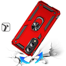 For Samsung S25 Edge Case Ring Magnetic Kickstand Protection + Tempered Glass