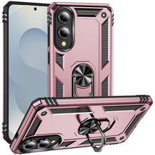 For Samsung S25 Edge Case Ring Magnetic Kickstand Protection + Tempered Glass