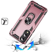 For Samsung S25 Edge Case Ring Magnetic Kickstand Protection + Tempered Glass