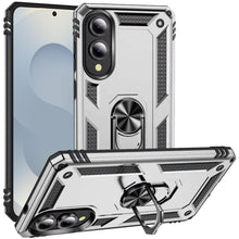 For Samsung S25 Edge Case Ring Magnetic Kickstand Protection + Tempered Glass