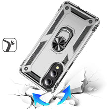 For Samsung S25 Edge Case Ring Magnetic Kickstand Protection + Tempered Glass