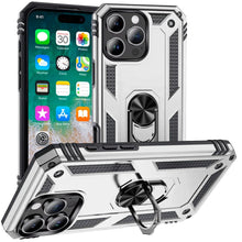 For iPhone 16 PRO MAX Case Ring Holder Magnetic Kickstand Hybrid +Tempered Glass