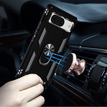 For Google Pixel 8 5G Case Ring Holder Magnetic Kickstand Hybrid Phone Cover