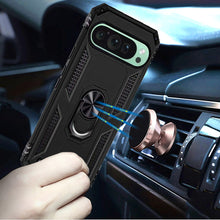 For Google Pixel 9/ 9 Pro 6.3 inch Case Ring Magnetic Kickstand Hybrid Cover
