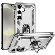 For Samsung S25+/S24+ Case Ring Magnetic Kickstand Protection + Tempered Glass