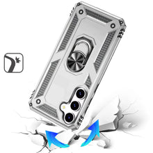 For Samsung S25+/S24+ Case Ring Magnetic Kickstand Protection + Tempered Glass