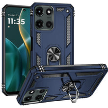 For Moto G Stylus 2025 Case Ring Magnetic Kickstand Hybrid Cover +Tempered Glass