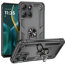 For Moto G Stylus 2025 Case Ring Magnetic Kickstand Hybrid Cover +Tempered Glass