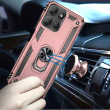 For Moto G Stylus 2025 Case Ring Magnetic Kickstand Hybrid Cover +Tempered Glass