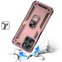 For Moto G Stylus 2025 Case Ring Magnetic Kickstand Hybrid Cover +Tempered Glass