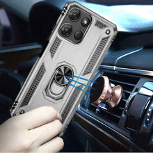 For Moto G Stylus 2025 Case Ring Magnetic Kickstand Hybrid Cover +Tempered Glass