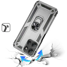 For Moto G Stylus 2025 Case Ring Magnetic Kickstand Hybrid Cover +Tempered Glass