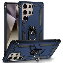 For Samsung S25 Ultra Case Ring Magnetic Kickstand Protection + Tempered Glass