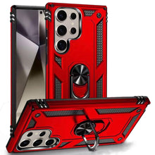 For Samsung S25 Ultra Case Ring Magnetic Kickstand Protection + Tempered Glass