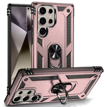 For Samsung S25 Ultra Case Magnetic Kickstand Shockproof Cover +Tempered Glass