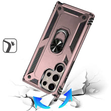 For Samsung S25 Ultra Case Magnetic Kickstand Shockproof Cover +Tempered Glass