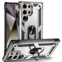 For Samsung S25 Ultra Case Ring Magnetic Kickstand Protection + Tempered Glass