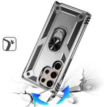 For Samsung S25 Ultra Case Ring Magnetic Kickstand Protection + Tempered Glass