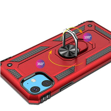 For iPhone 15 PLUS Case Ring Holder Magnetic Kickstand Hybrid + 2 Tempered Glass