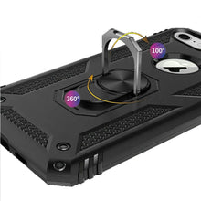 For iPhone SE 3/SE 2 iPhone 8/7 Case Ring Kickstand Protective + Tempered Glass