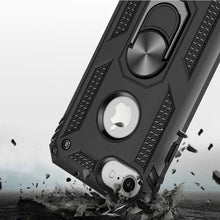 For iPhone SE 3/SE 2 iPhone 8/7 Case Ring Kickstand Protective + Tempered Glass