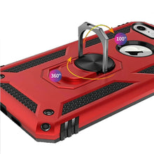 For iPhone SE 3/SE 2 iPhone 8/7 Case Ring Kickstand Protective + Tempered Glass