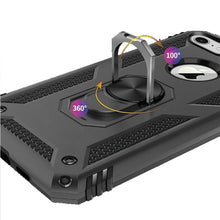 For iPhone SE 3/SE 2 iPhone 8/7 Case Ring Kickstand Protective + Tempered Glass