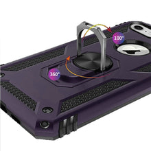 For iPhone SE 3/SE 2 iPhone 8/7 Case Ring Kickstand Protective + Tempered Glass