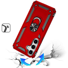 For Samsung S25/S24 Case Ring Magnetic Kickstand Protection + Tempered Glass