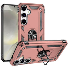 For Samsung S25/S24 Case Ring Magnetic Kickstand Protection + Tempered Glass